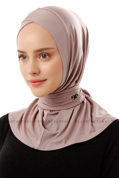 Sportif Cross - Hijab Pratique Viscose Gris Pierre