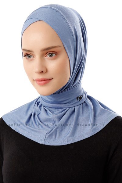 Sportif Cross - Hijab Pratique Viscose Indigo