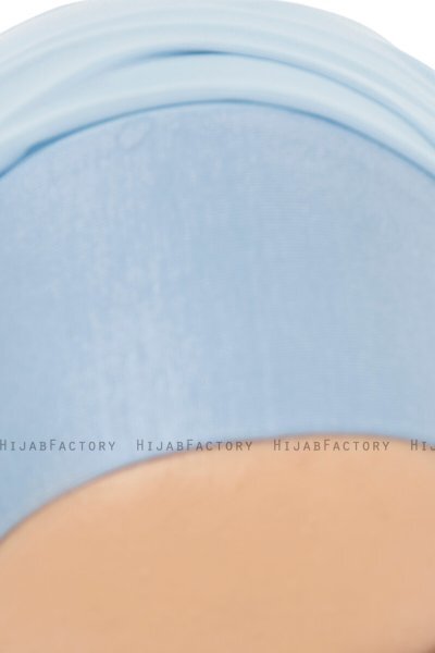 Alara Plain - Hijab Chiffon One Piece Bleu Clair