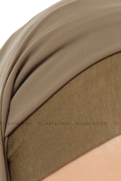 Alara Plain - Hijab Chiffon One Piece Olive Verte