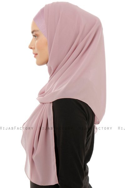 Alara Plain - Hijab Chiffon One Piece Violet