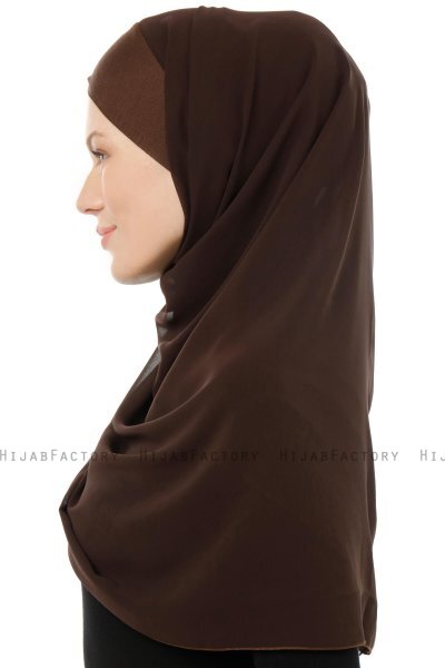 Alara Cross - Hijab Chiffon One Piece Marron