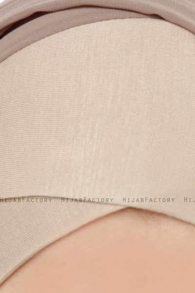 Alara Cross - Hijab Chiffon One Piece Taupe Clair