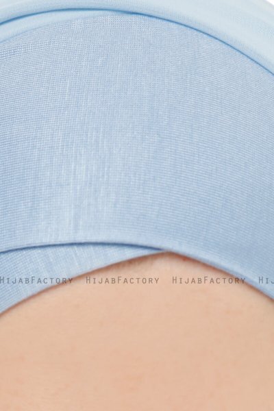Alara Cross - Hijab Chiffon One Piece Bleu Clair