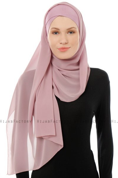 Alara Cross - Hijab Chiffon One Piece Violet