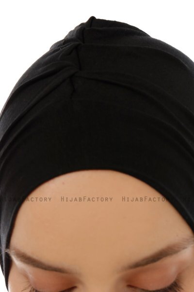 Isra Plain - Hijab One-Piece Viscose Noir
