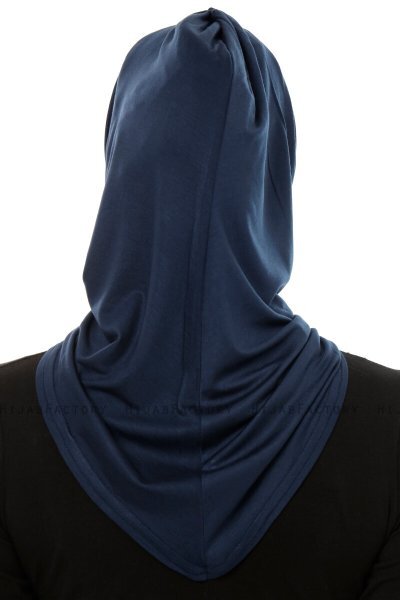 Isra Plain - Hijab One-Piece Viscose Bleu Marin