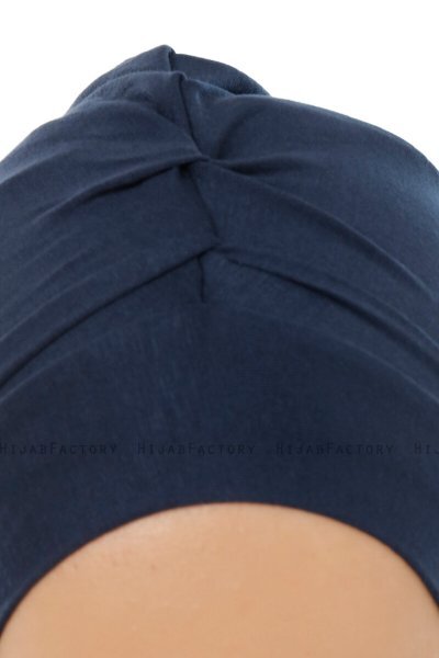 Isra Plain - Hijab One-Piece Viscose Bleu Marin