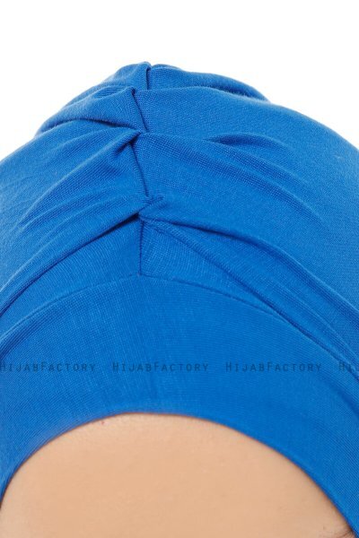 Isra Plain - Hijab One-Piece Viscose Bleu