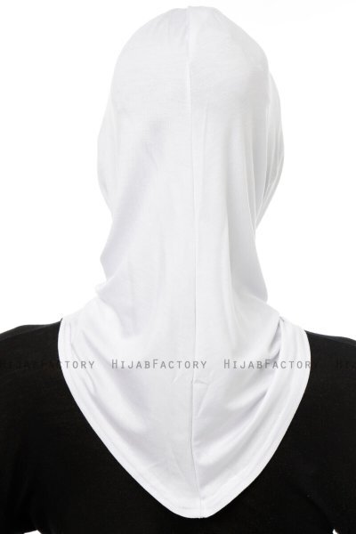 Isra Cross - Hijab One-Piece Viscose Blanc