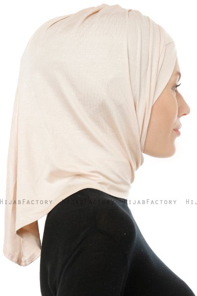 Isra Cross - Hijab One-Piece Viscose Beige