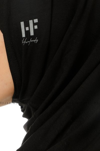 Hanfendy Plain Logo - Hijab One-Piece Noir