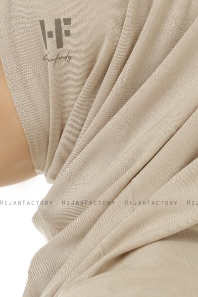 Hanfendy Plain Logo - Hijab One-Piece Taupe Clair