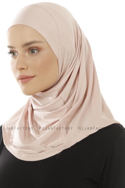 Hanfendy Plain Logo - Hijab One-Piece Vieux Rose