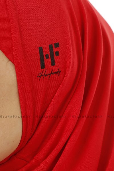 Hanfendy Plain Logo - Hijab One-Piece Rouge