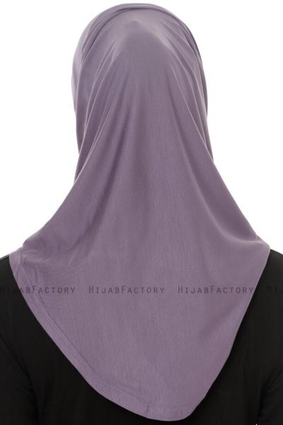 Hanfendy Plain Logo - Hijab One-Piece Violet Foncé