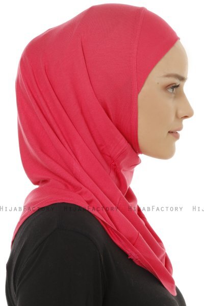 Hanfendy Plain Logo - Hijab One-Piece Fuchsia