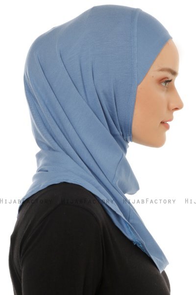 Hanfendy Plain Logo - Hijab One-Piece Indigo