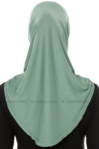 Hanfendy Plain Logo - Hijab One-Piece Vert