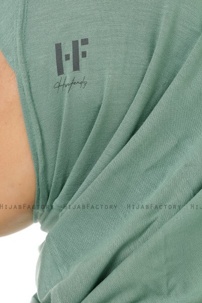 Hanfendy Plain Logo - Hijab One-Piece Vert