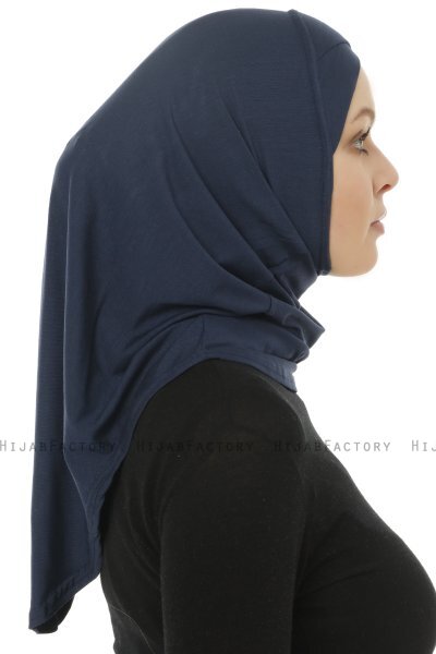 Hanfendy Cross Logo - Hijab One-Piece Bleu Marin