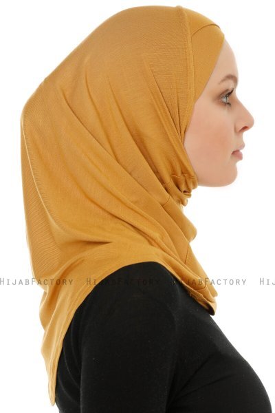 Hanfendy Cross Logo - Hijab One-Piece Moutarde
