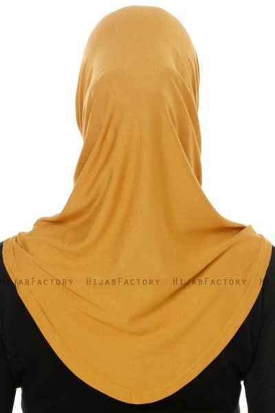 Hanfendy Cross Logo - Hijab One-Piece Moutarde