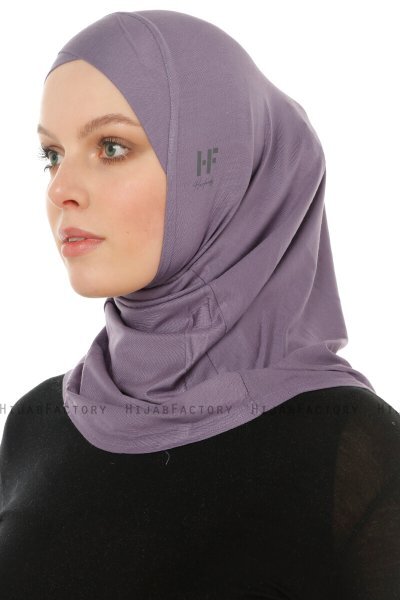 Hanfendy Cross Logo - Hijab One-Piece Violet Foncé