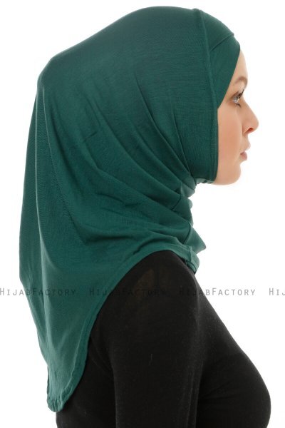 Hanfendy Cross Logo - Hijab One-Piece Vert Foncé