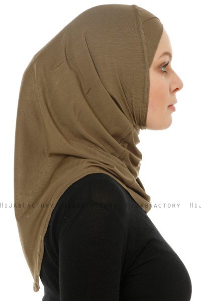 Hanfendy Cross Logo - Hijab One-Piece Kaki