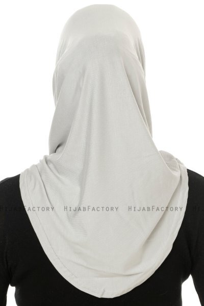 Hanfendy Cross Logo - Hijab One-Piece Gris Clair