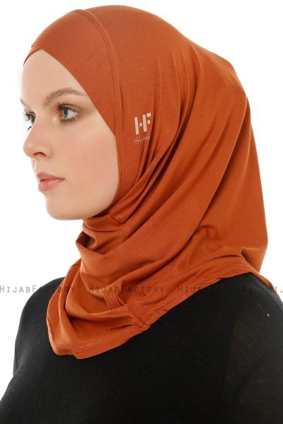 Hanfendy Cross Logo - Hijab One-Piece Rouge Brique