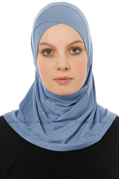 Hanfendy Cross Logo - Hijab One-Piece Indigo
