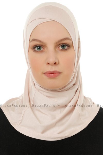 Hanfendy Cross Logo - Hijab One-Piece Poudre