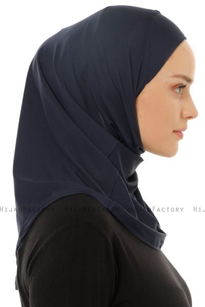 Micro Plain - Hijab One-Piece Bleu Marin