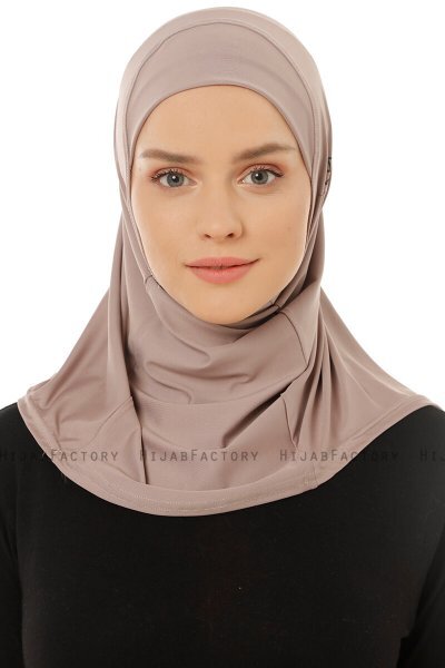 Micro Plain - Hijab One-Piece Gris Pierre
