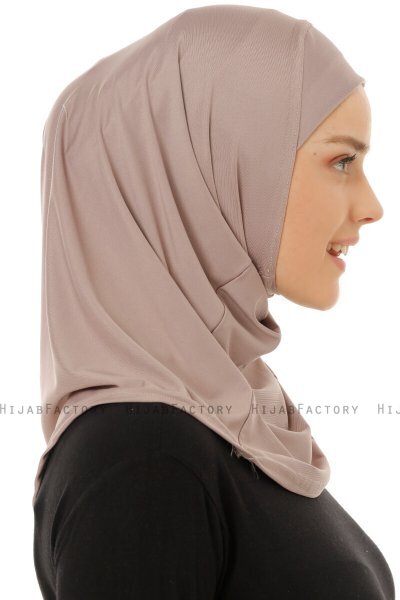 Micro Plain - Hijab One-Piece Gris Pierre