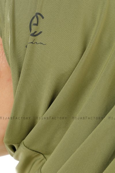 Micro Plain - Hijab One-Piece Olive Verte