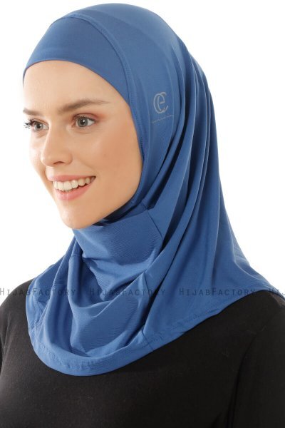 Micro Plain - Hijab One-Piece Indigo