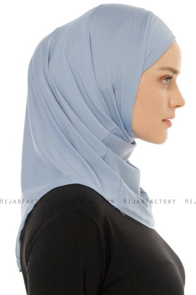 Micro Plain - Hijab One-Piece Bleu Clair