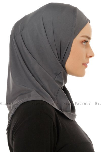 Micro Plain - Hijab One-Piece Anthracite