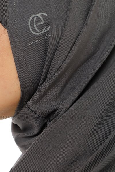 Micro Plain - Hijab One-Piece Anthracite