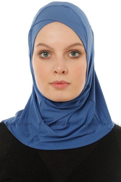Micro Cross - Hijab One-Piece Bleu Clair