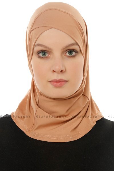 Micro Cross - Hijab One-Piece Caramel