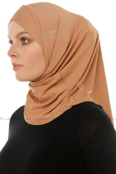 Micro Cross - Hijab One-Piece Caramel
