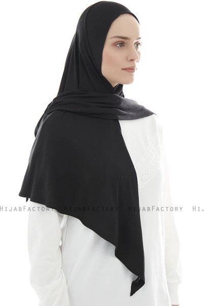 Ajda - Hijab Zip Noir