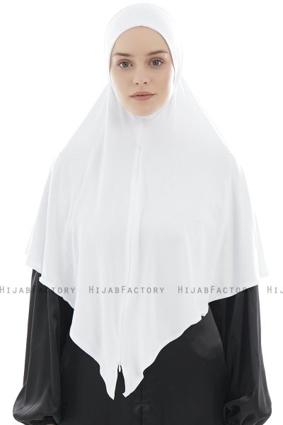 Ajda - Hijab Zip Blanc