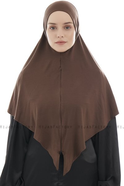 Ajda - Hijab Zip Marron