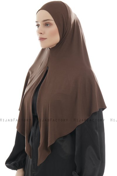 Ajda - Hijab Zip Marron