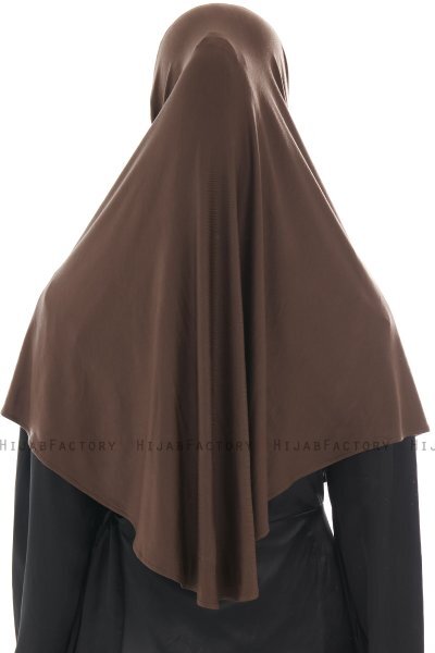 Ajda - Hijab Zip Marron